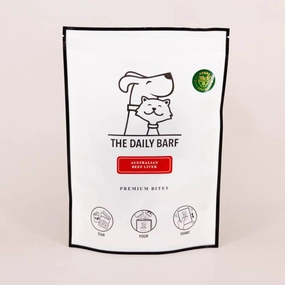 The Daily Barf Dog & Cat Treats Dehydrated Australian Beef Liver 90g