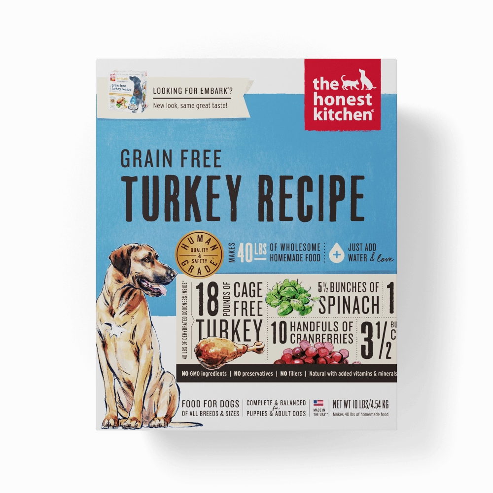 The Honest Kitchen Grain Free Turkey Recipe Dehydrated Dog Food