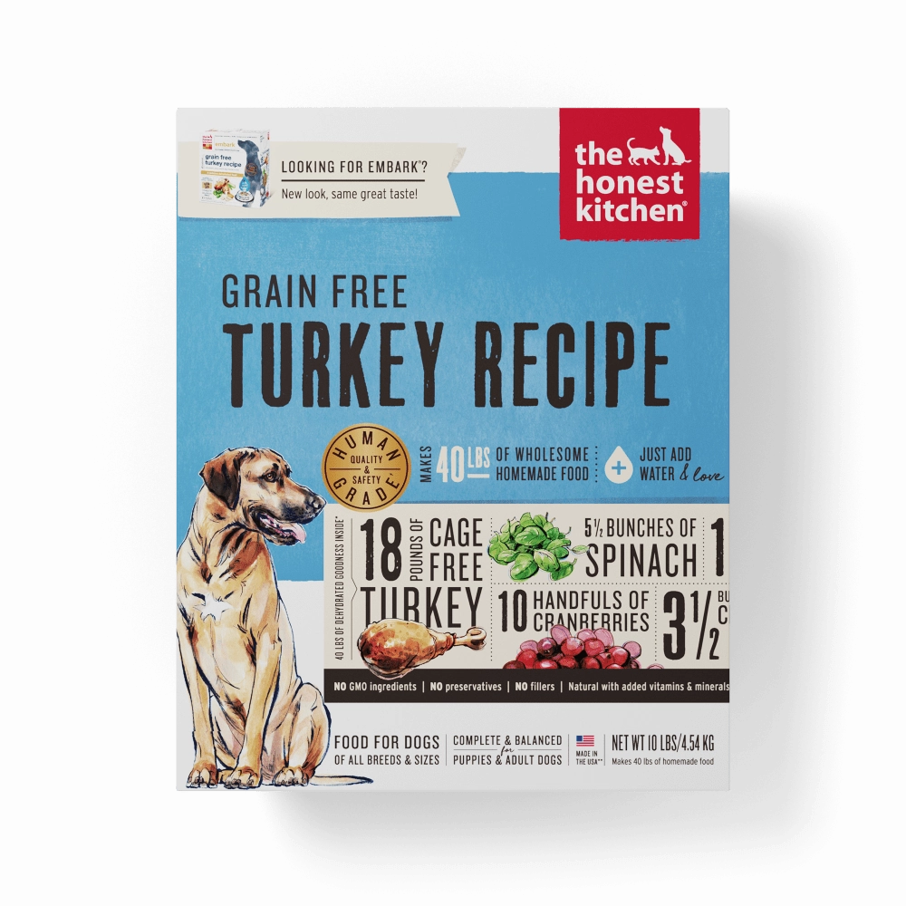 The Honest Kitchen Grain Free Turkey Recipe Dehydrated Dog Food