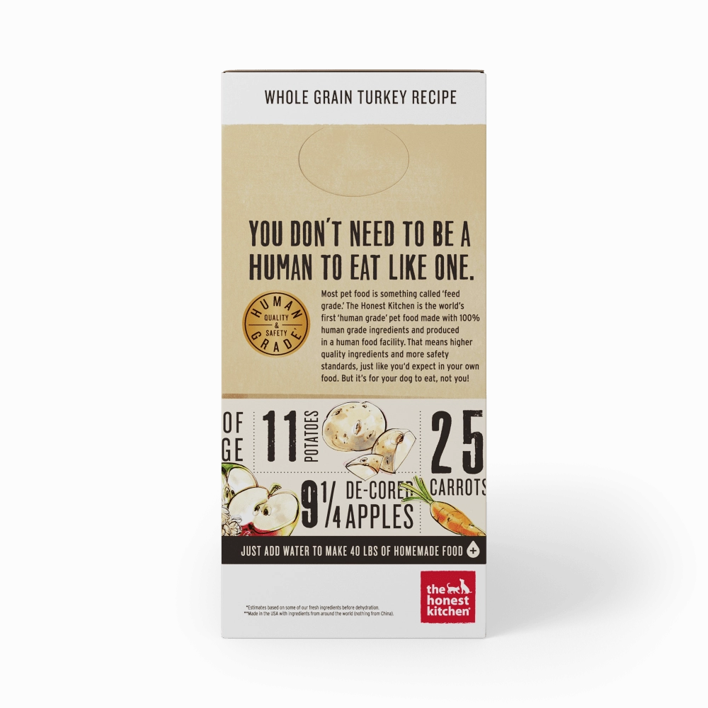 The Honest Kitchen Whole Grain Turkey Recipe Dehydrated Dog Food
