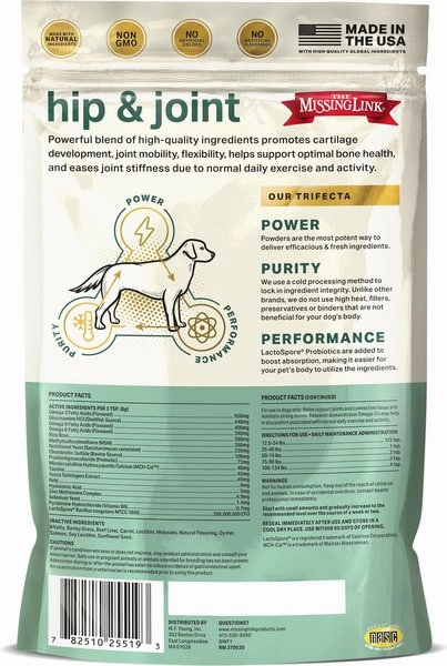 The Missing Link Hip & Joint Powder Supplement for Dogs