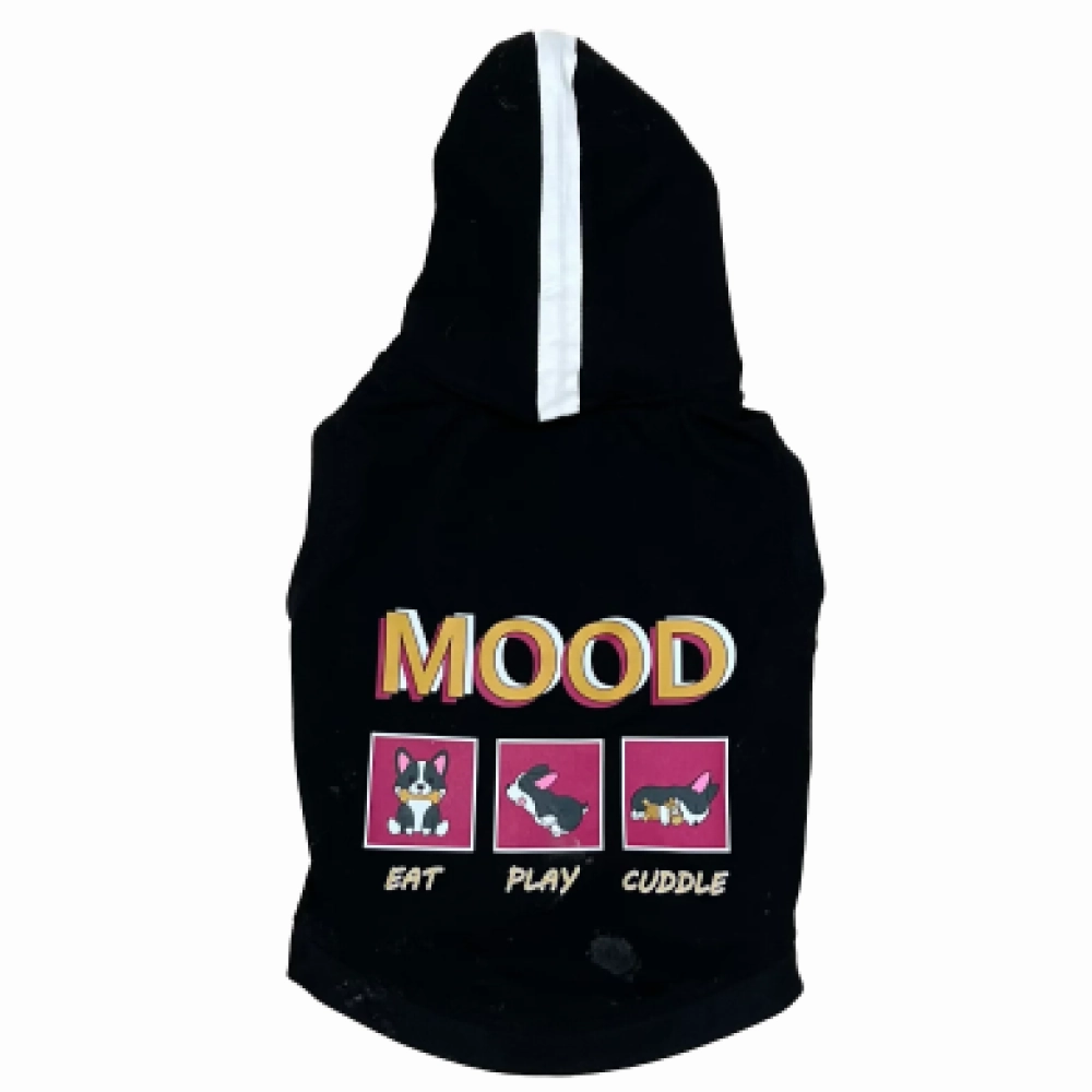 The Papaw Cartel Everyday Mood Hoodie Tshirt for Dogs (Black)