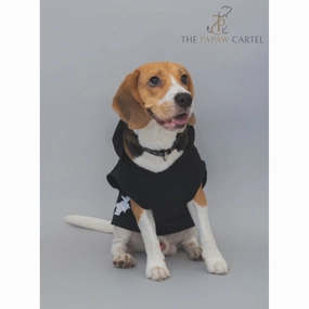 The Papaw Cartel Everyday Mood Hoodie Tshirt for Dogs (Black)