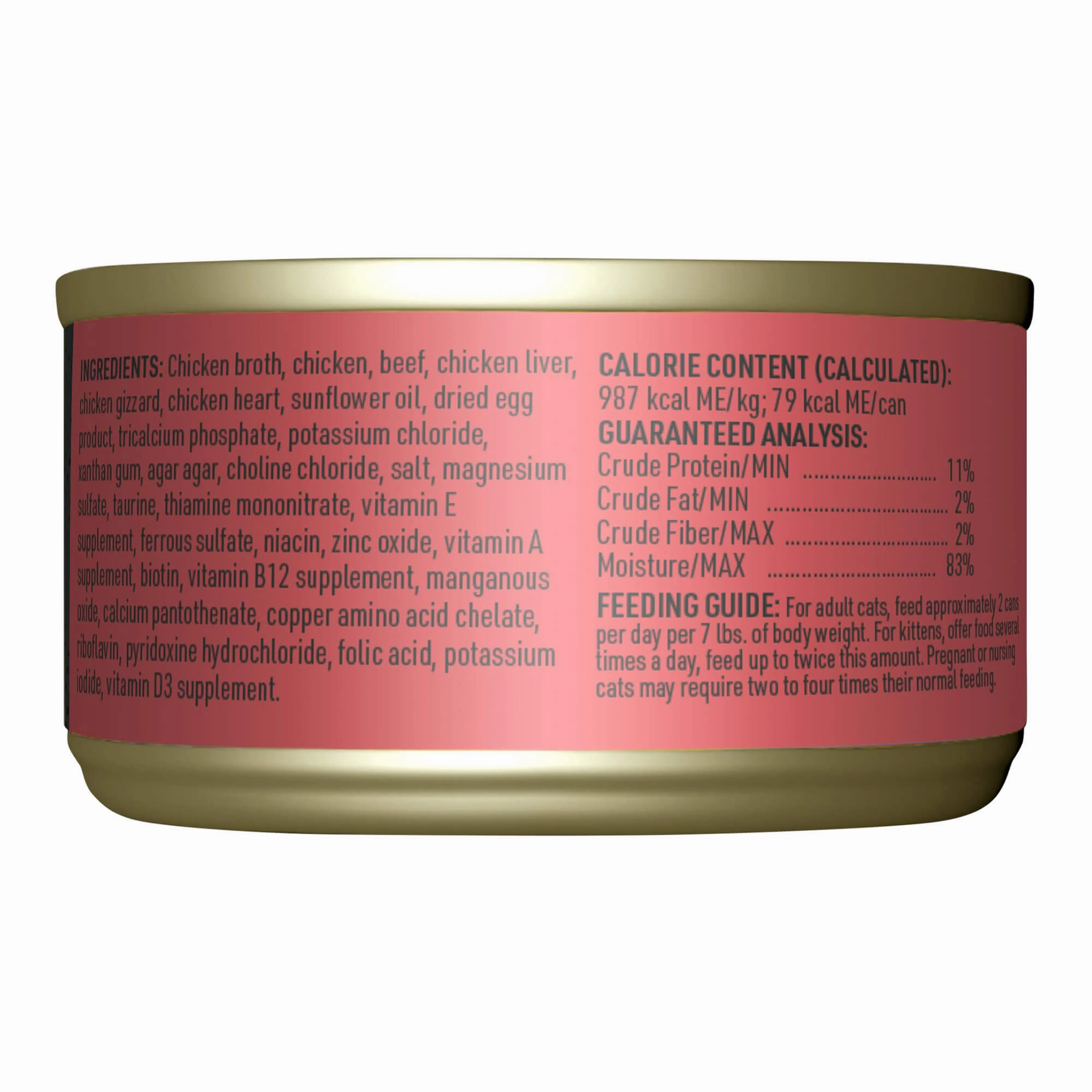 Tiki Cat After Dark Pate  Wet Cat Food, Chicken & Beef