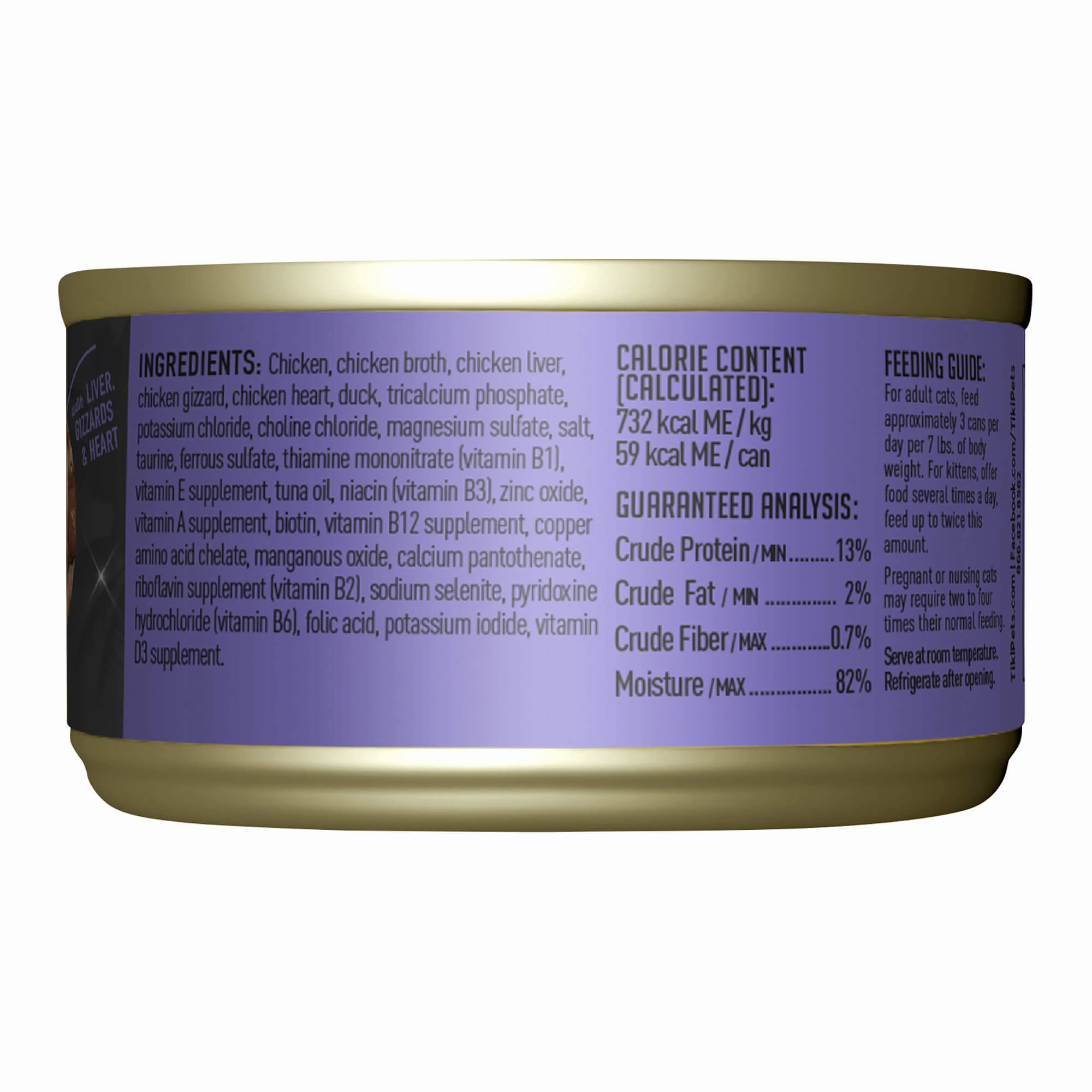 Tiki Cat After Dark Wet Cat Food, Chicken & Duck