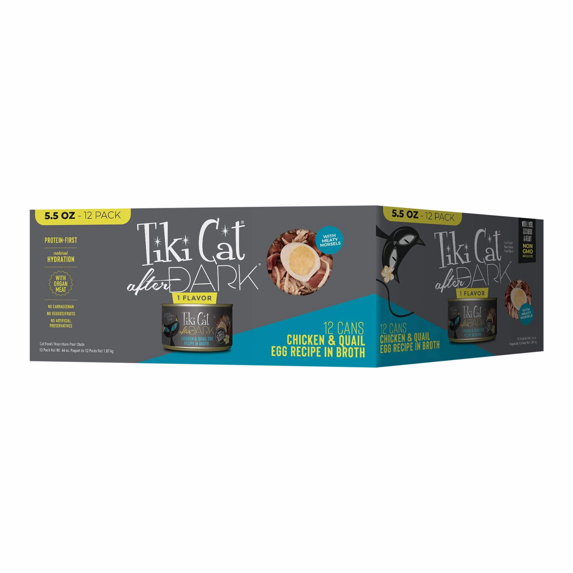 Tiki Cat After Dark Wet Cat Food, Chicken & Quail Egg Multi Pack