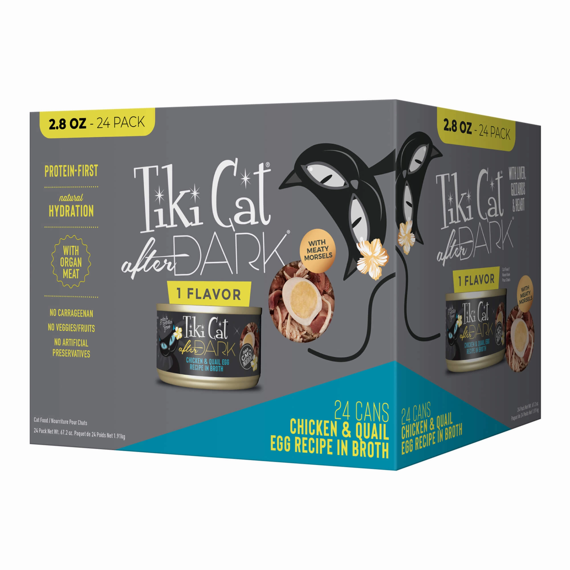 Tiki Cat After Dark Wet Cat Food, Chicken & Quail Egg Multi Pack
