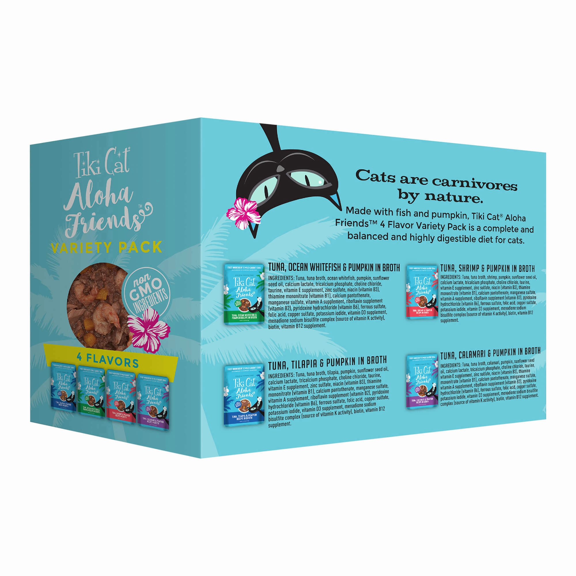 Tiki Cat Aloha Friends Wet Cat Food, Variety Pack, Pouches
