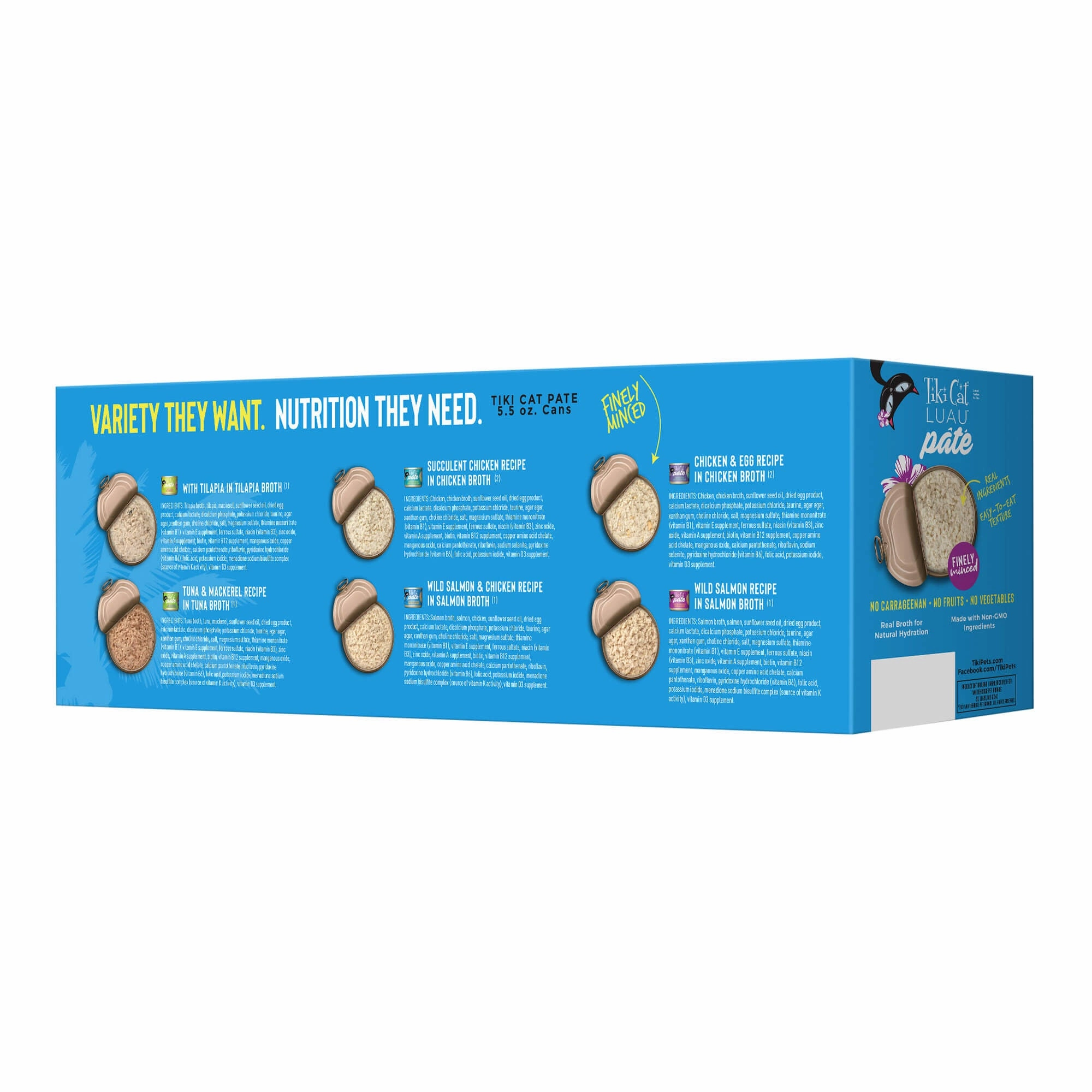 Tiki Cat Luau Pt Wet Cat Food, Variety Pack