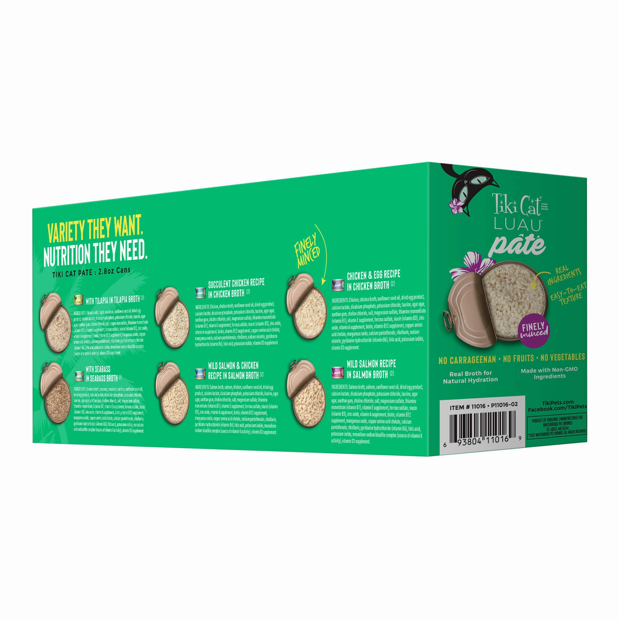 Tiki Cat Luau Pt Wet Cat Food, Variety Pack