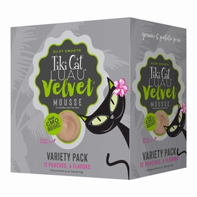 Tiki Cat Luau Velvet Mousse Wet Cat Food, Variety Pack, 2.8 oz Pouch, 12 ct