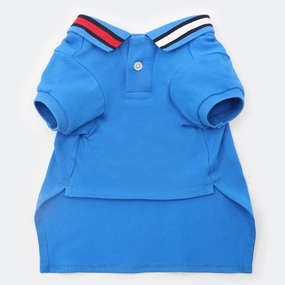 Tommy Hilfiger Flag Collar and Cluff Polo Tshirt for Dogs (Shocking Blue)