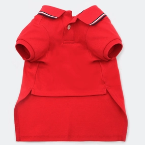 Tommy Hilfiger Heritage Polo Tshirt for Dogs (Primary red)