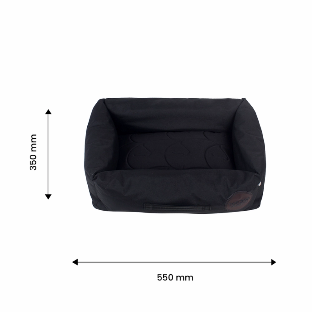 TopDog Premium Prime Lounger Bed for Dogs and Cats (Black) (Get a Toy Free)