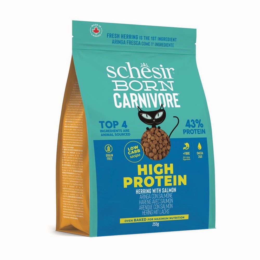 TRIAL SPECIAL 33% OFF: Schesir Born Carnivore Oven Baked Dry Cat Food 255g