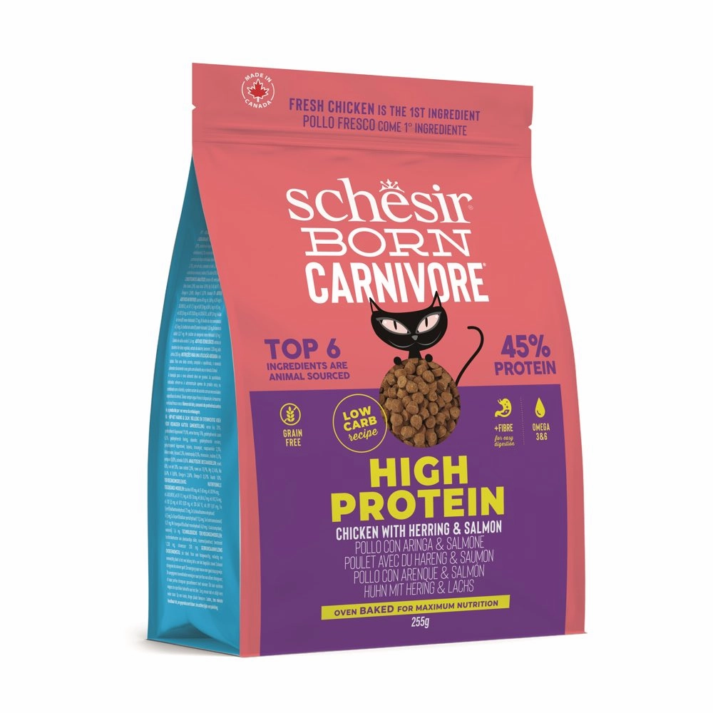 TRIAL SPECIAL 33% OFF: Schesir Born Carnivore Oven Baked Dry Cat Food 255g