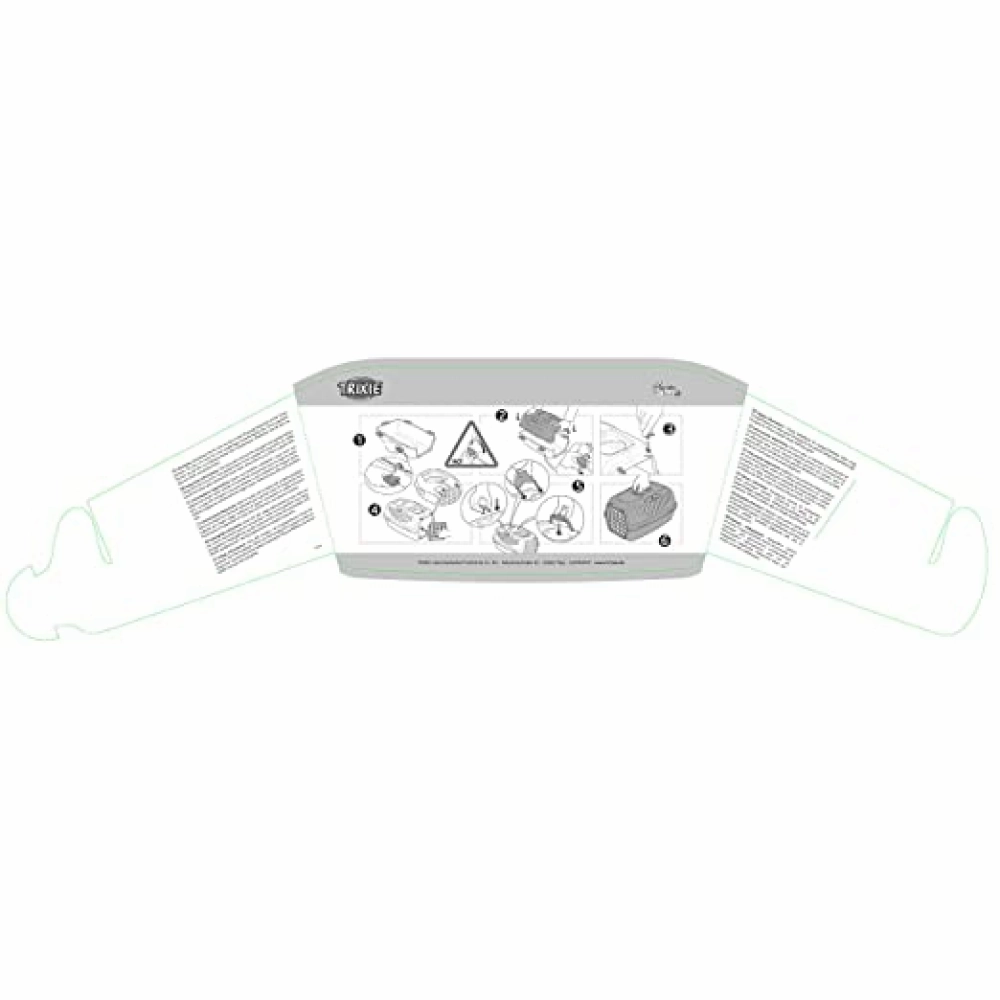 Trixie Capri 3 IATA Approved Open Top Carrier for Dogs and Cats (Dark Grey)