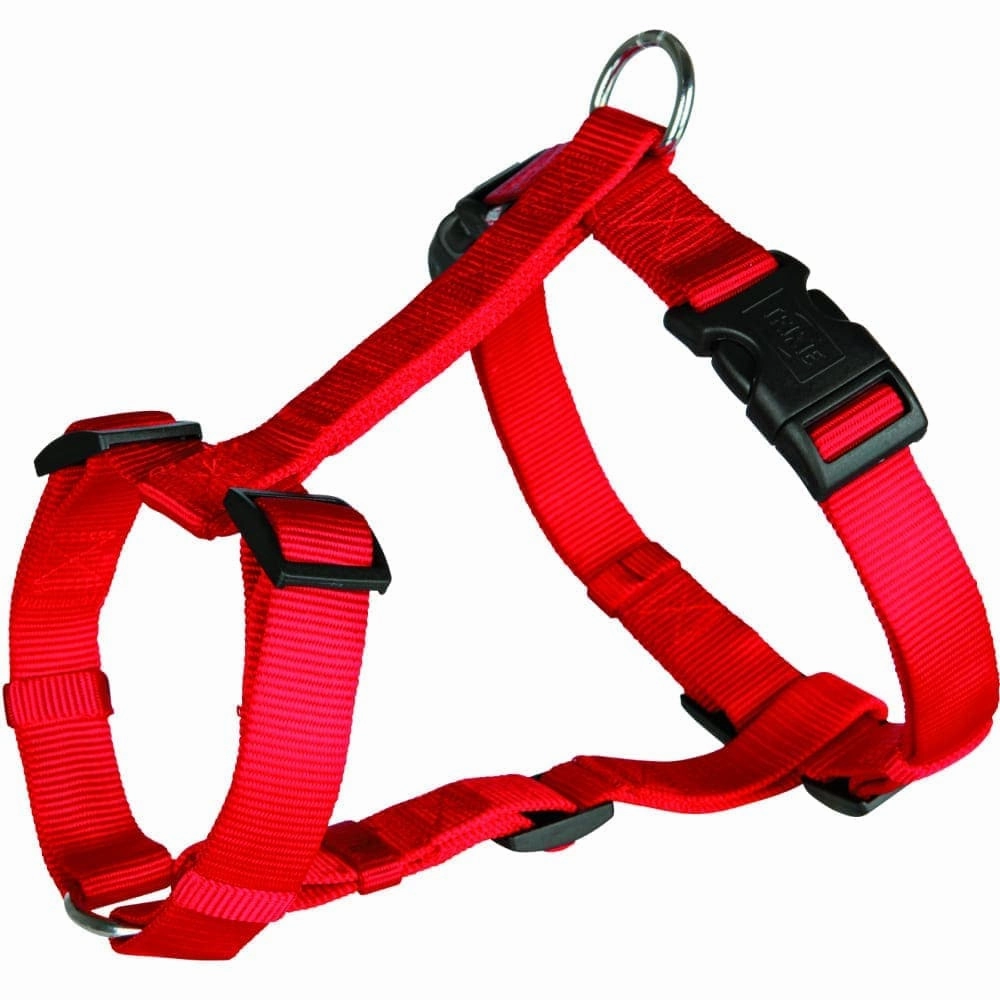 Trixie Classic H Harness, Lead Leash and Collar for Dogs Combo (Red) - L