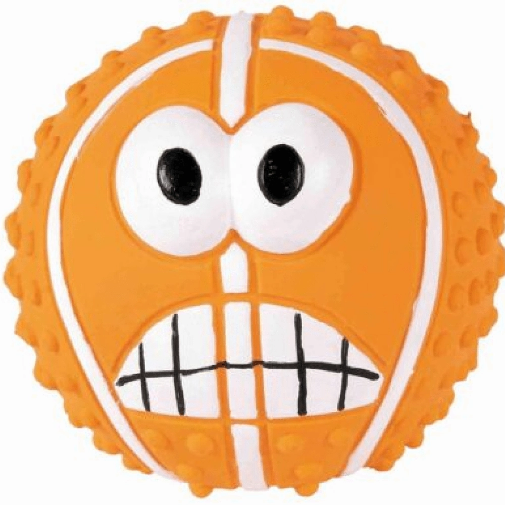 Trixie Sport Ball with Motif Latex Toy for Dogs (Orange)