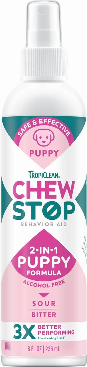 TropiClean Chew Stop Behavior Aid Puppy Deterrent Spray