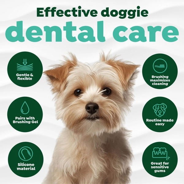 TropiClean Fresh Breath Finger Brush Dog Toothbrushes
