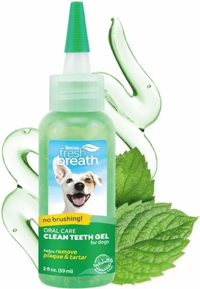 TropiClean Fresh Breath Oral Care Clean Teeth Gel for Dogs