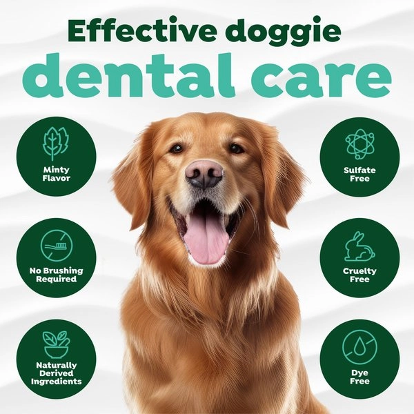 TropiClean Fresh Breath Oral Care Clean Teeth Gel for Dogs