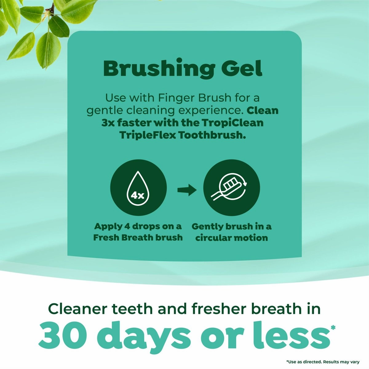 TropiClean Fresh Breath Oral Care Plaque & Tartar Defense Puppy Dental Kit