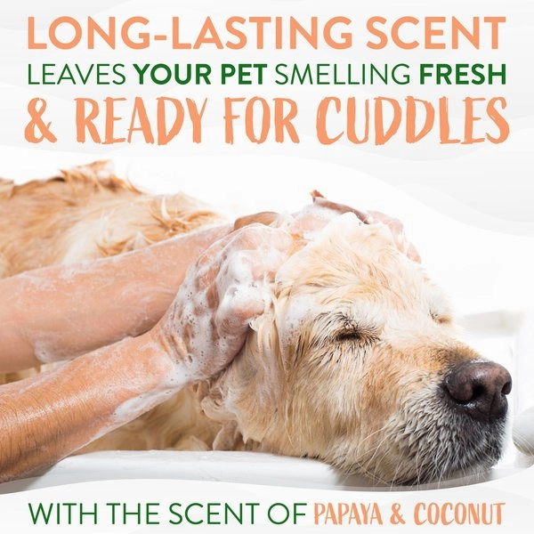 TropiClean Luxury 2-in-1 Papaya & Coconut Shampoo & Conditioner for Dogs