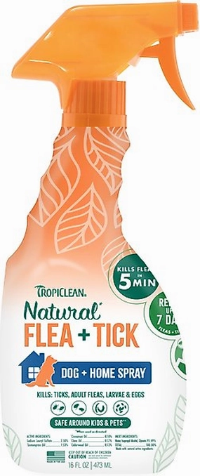 TropiClean Natural Flea & Tick Dog   Home Spray