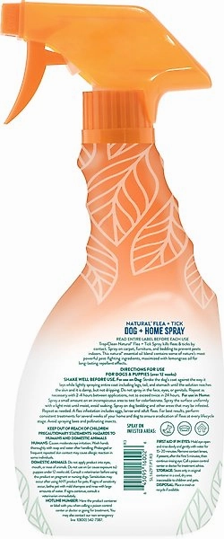 TropiClean Natural Flea & Tick Dog   Home Spray