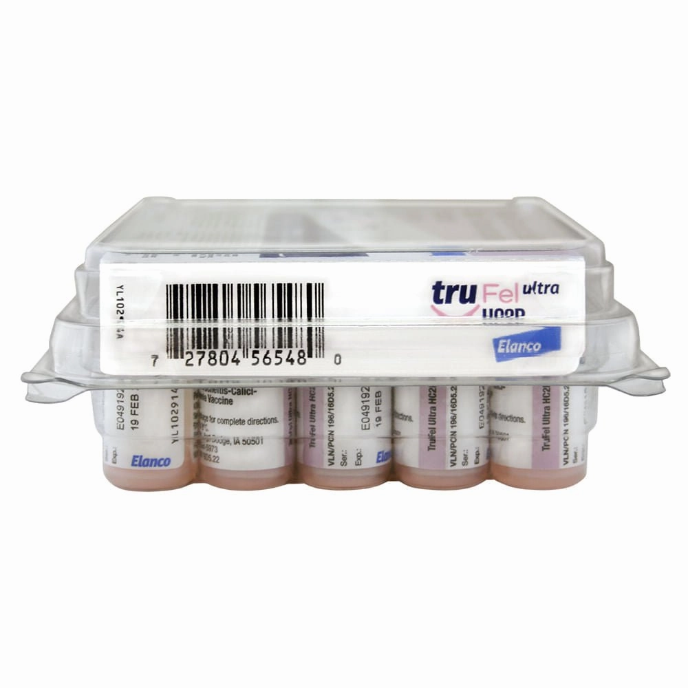 TruFel Ultra HC2P Cat Vaccine, 25 x 0.5 mL Vials