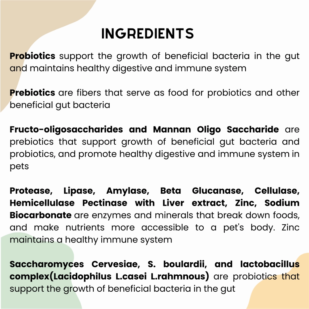 Unleash Wellness Jolly Gut Pre and Pro Biotic Supplement for Dogs and Cats