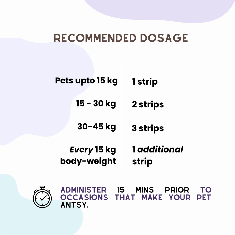 Unleash Wellness No Antsy All Natural Calming Strips for Dogs and Cats