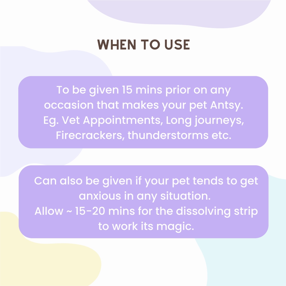 Unleash Wellness No Antsy All Natural Calming Strips for Dogs and Cats