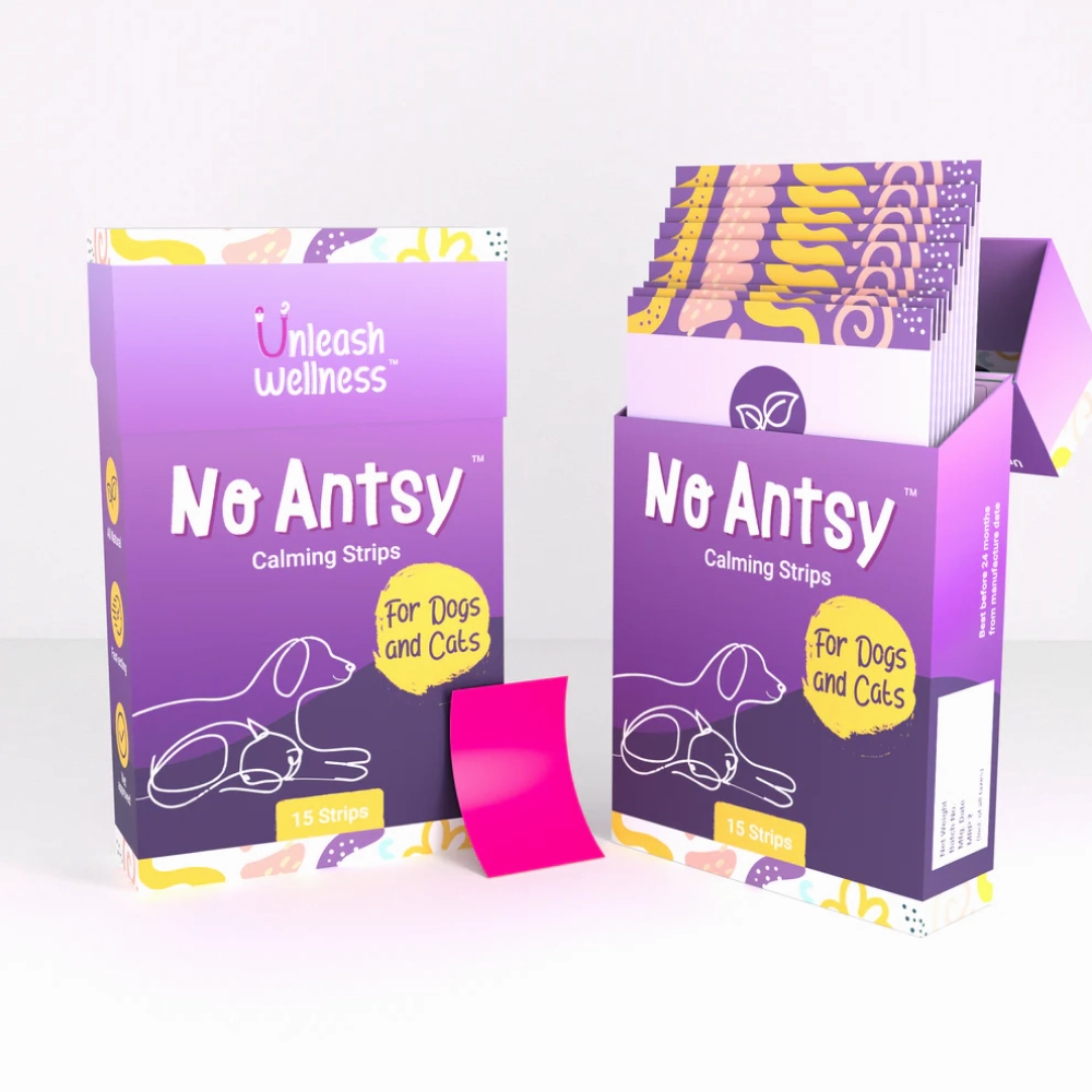 Unleash Wellness No Antsy All Natural Calming Strips for Dogs and Cats