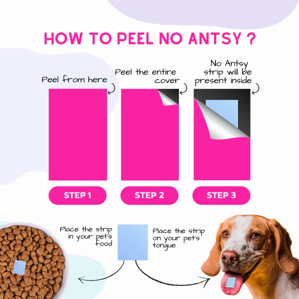 Unleash Wellness No Antsy All Natural Calming Strips for Dogs and Cats
