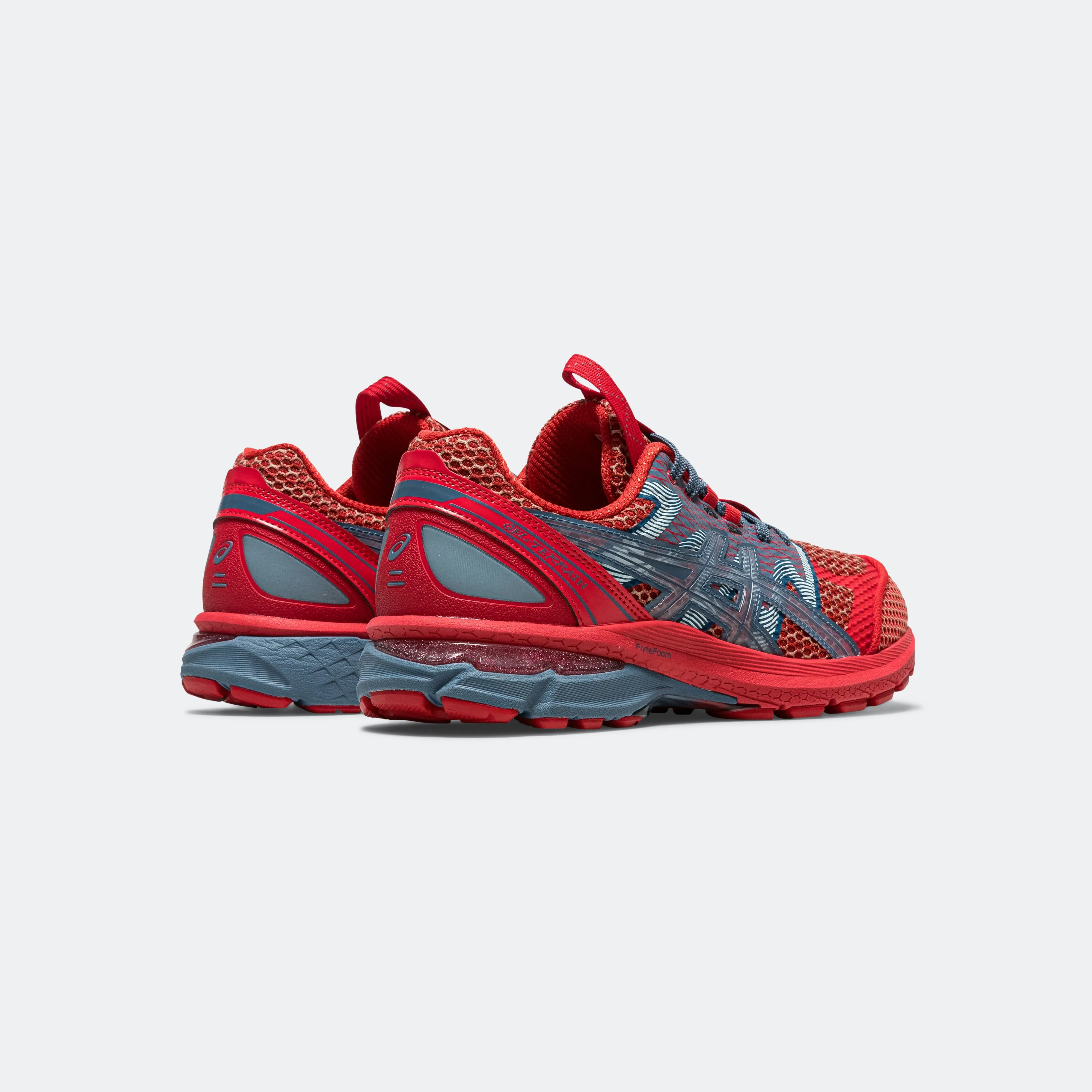 US4-S GEL-TERRAIN - Chaussures asics Rouge Classique/Crêpe Wood