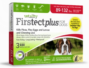 Vetality Firstect Plus Monthly Topical Flea and Tick Treatment for Extra Large Dogs