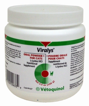 Vetoquinol Viralys L-Lysine Supplement for Cats
