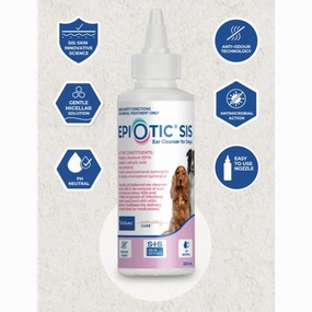 Virbac Epi-Otic Ear Cleanser for Dogs 120ml