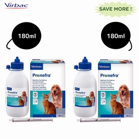 Virbac Pronefra Syrup for Dogs & Cats Combo (180ml 180ml)