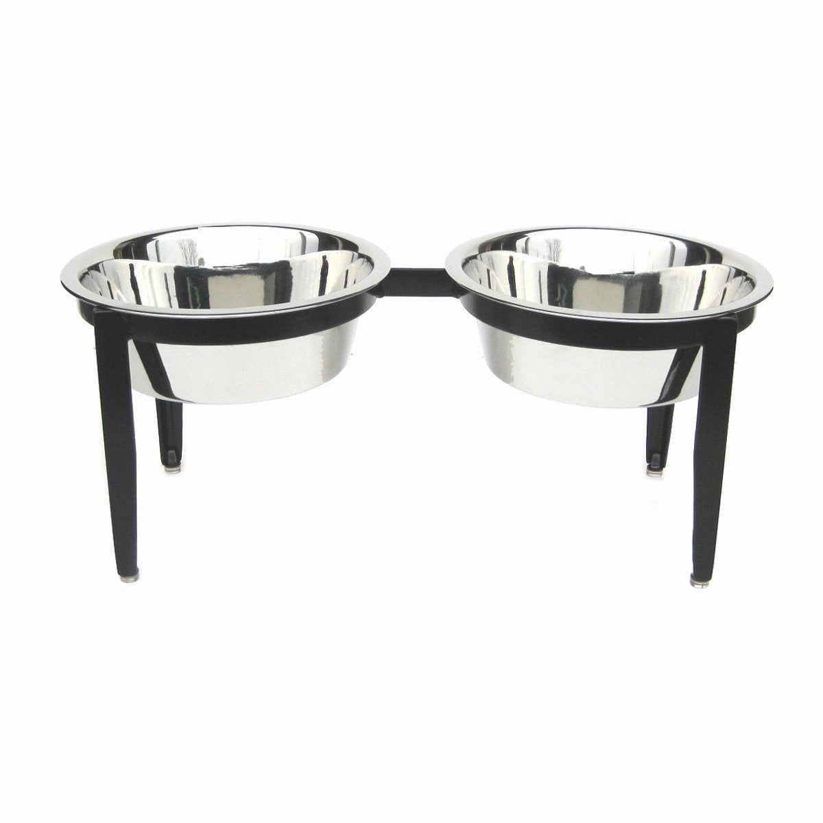 Vision Indoor/Outdoor Double Dog Diner Black