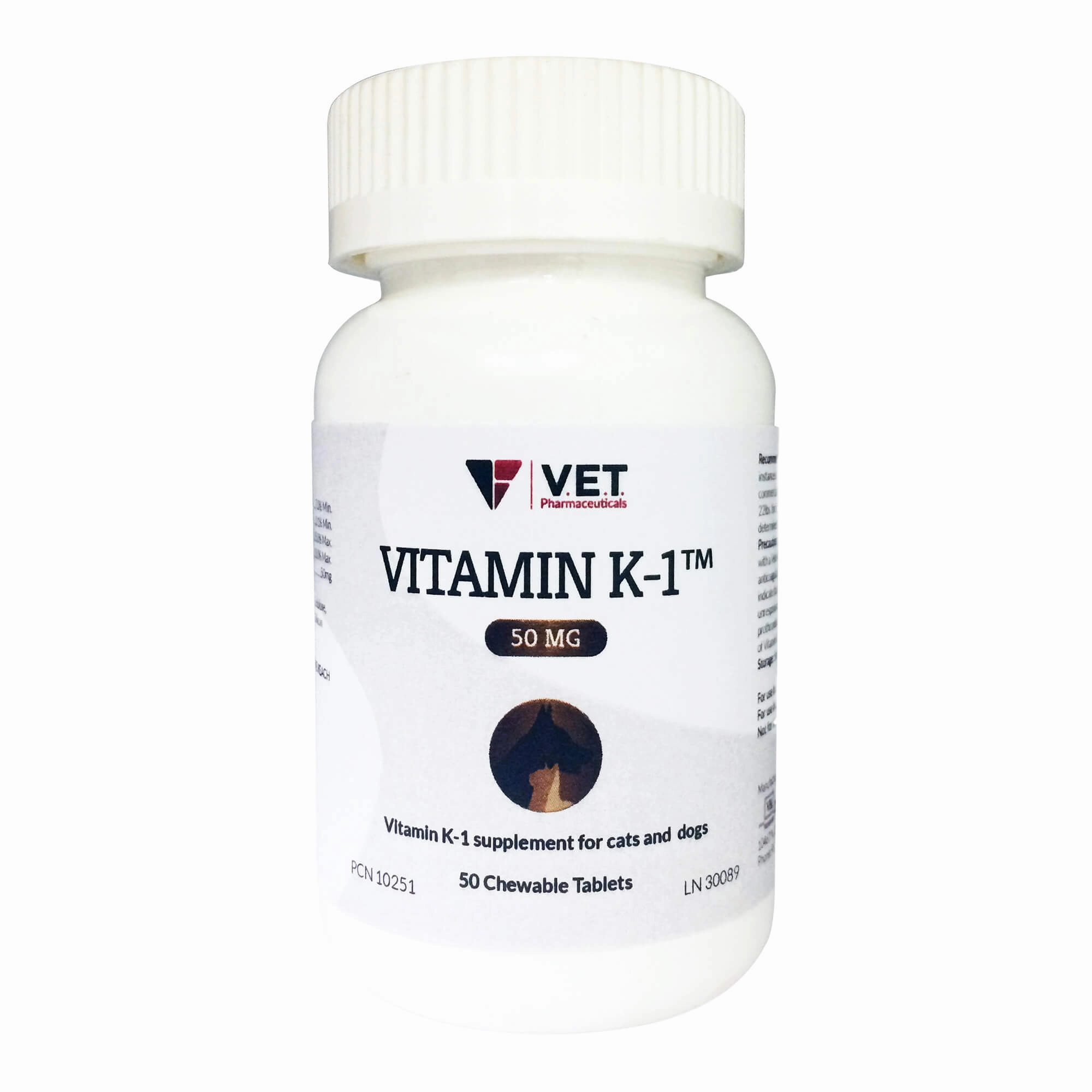 Vitamin K1 Chewable Tablets for Cats & Dogs