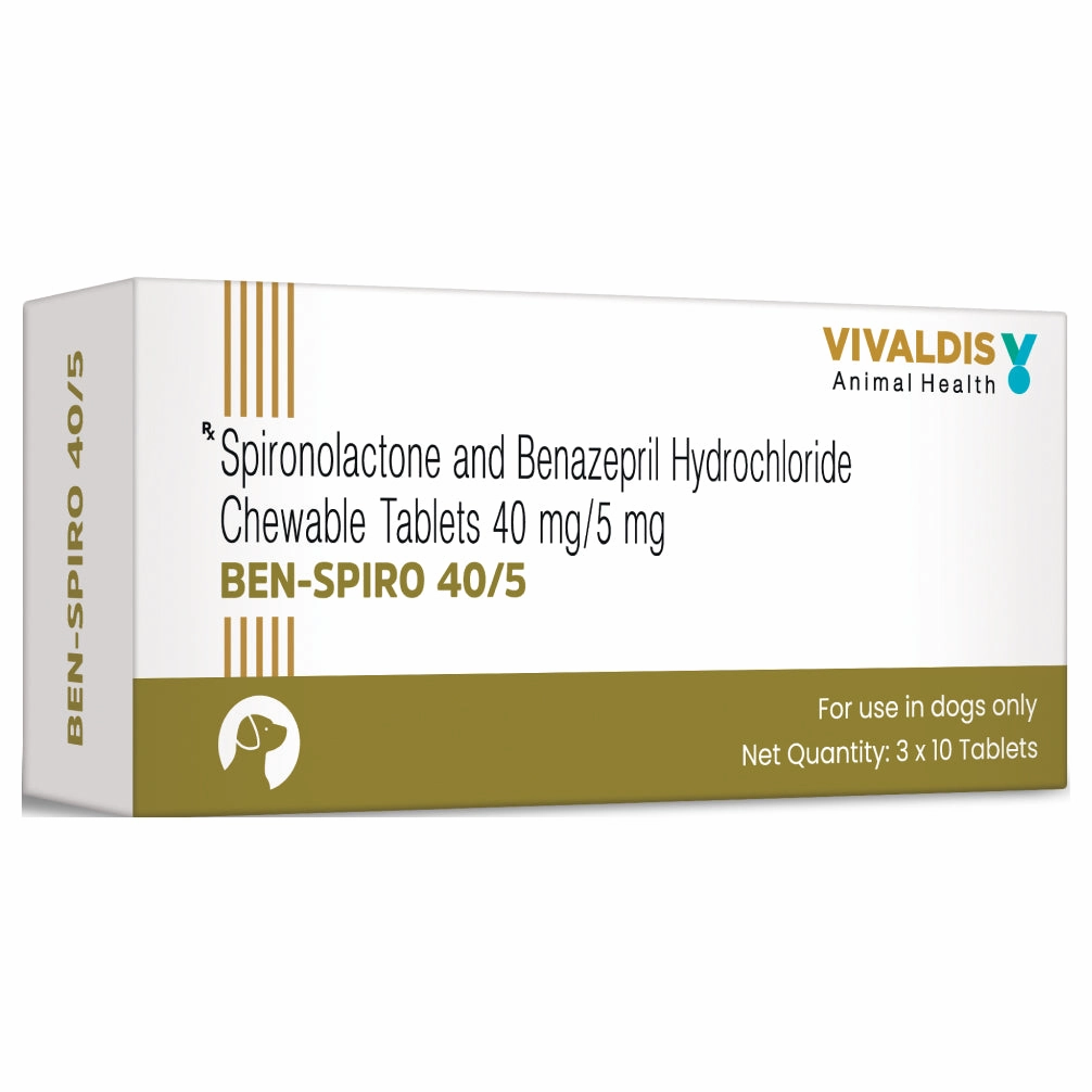 Vivaldis Ben Spiro (Spironolactone & Benzepril) Tablets for Dogs