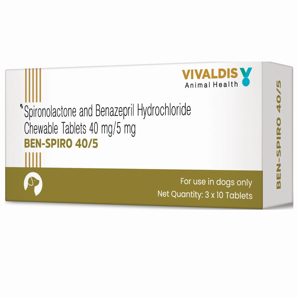 Vivaldis Ben Spiro (Spironolactone & Benzepril) Tablets for Dogs