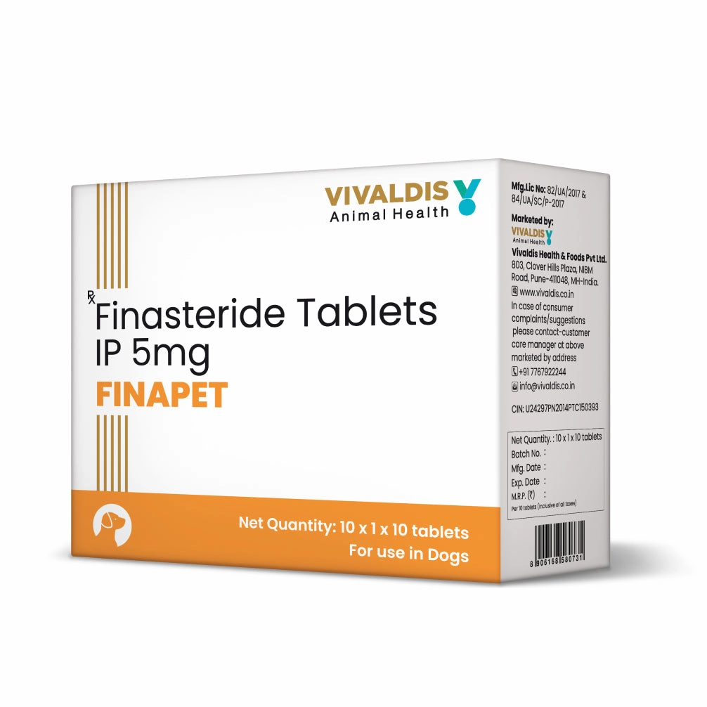Vivaldis Finapet 5mg Tablets for Dogs (pack of 10 Tablets)