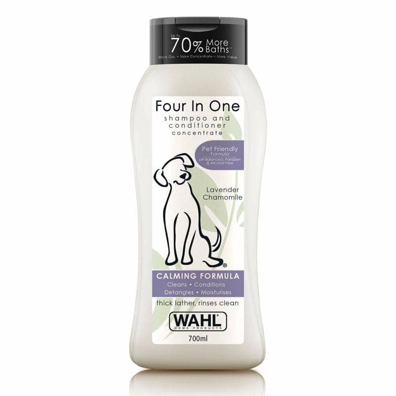 Wahl 4 in 1 Lavender Chamomile Calming Shampoo & Drools Absolute Vitamin Supplement Tablets Dog Combo