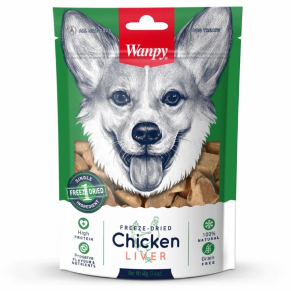 Wanpy Dog Freeze Dried Chicken Liver 40g