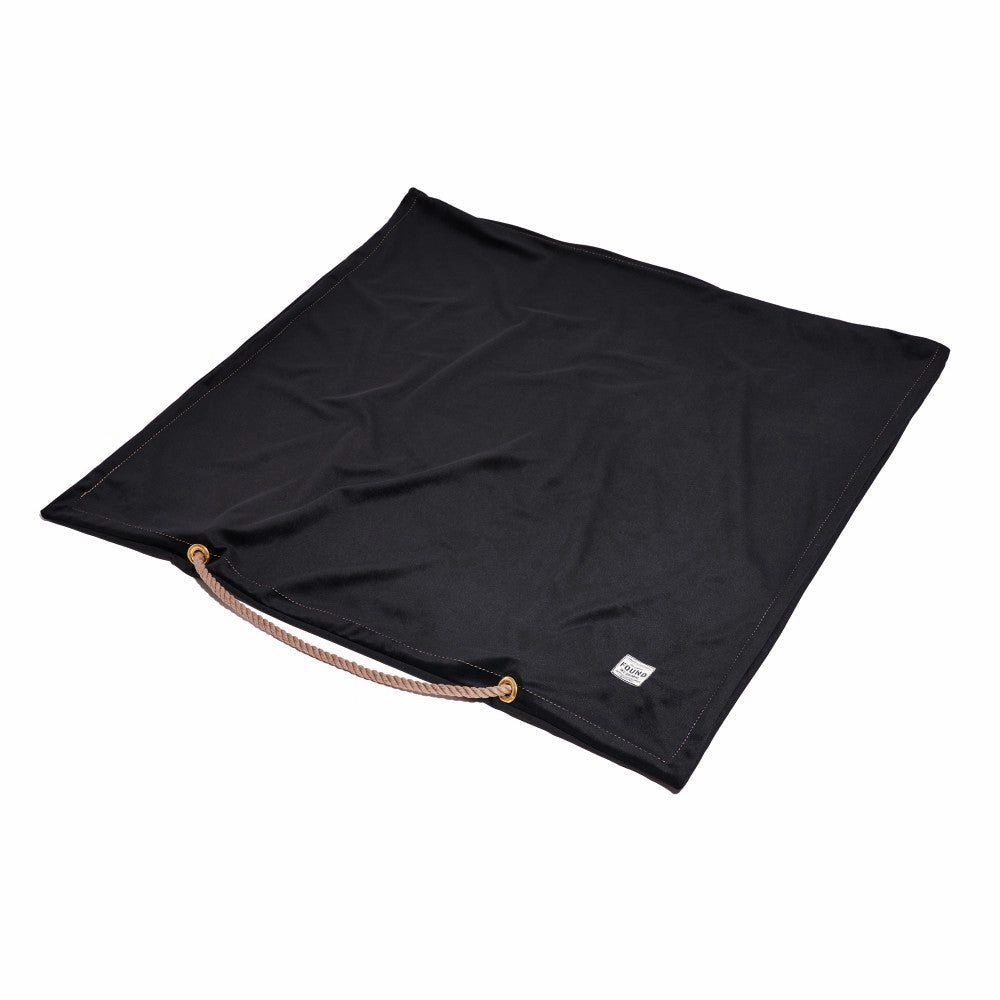 Washable Velvet Dog Bed Cover Black
